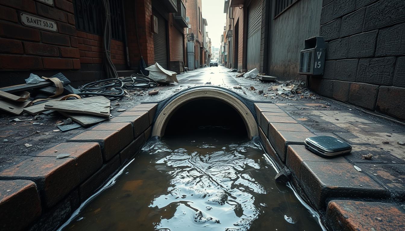 How do you unclog a sewer backup?