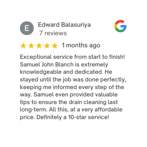 google Business review from edward balasuriya