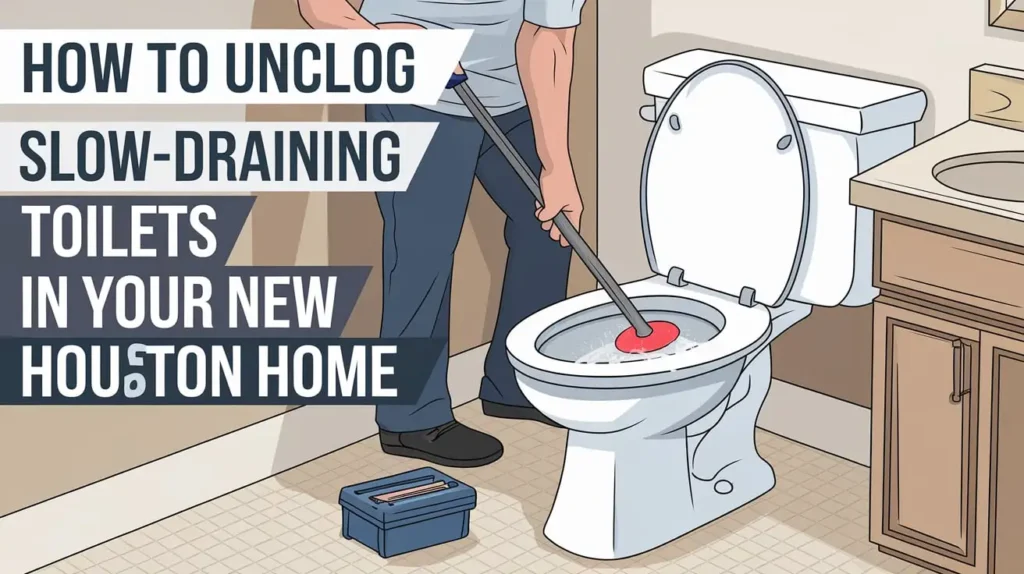 How to Unclog Slow Draining Toilets in Your New Houston Home