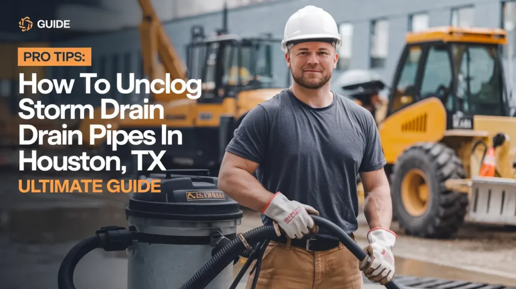 How to Unclog Storm Drain Pipes in Houston