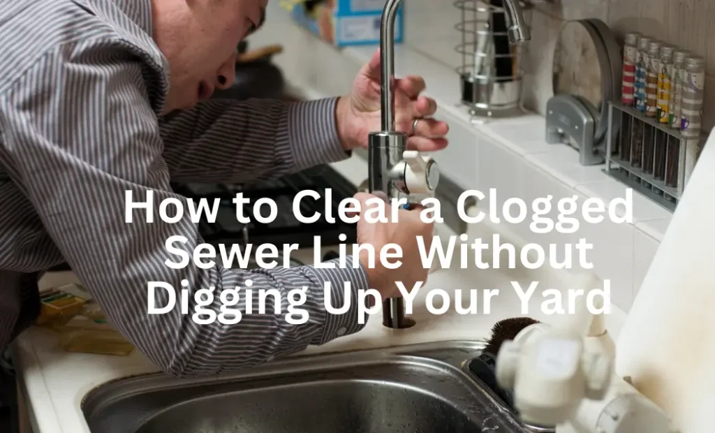 How to Clear a Clogged Sewer Line Without Digging Up Your Yard