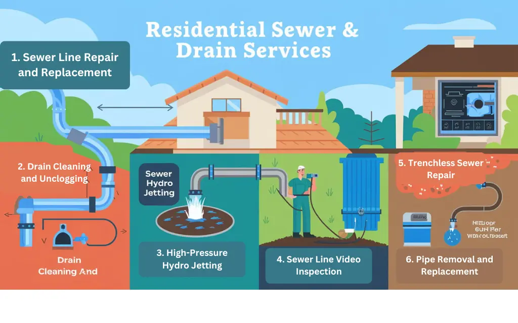 Residential Sewer and Drain Services from Drain Cleaning Houston TX