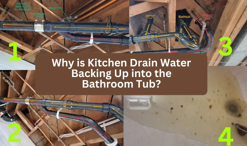 Why is Kitchen Drain Water Backing Up into the Bathroom Tub